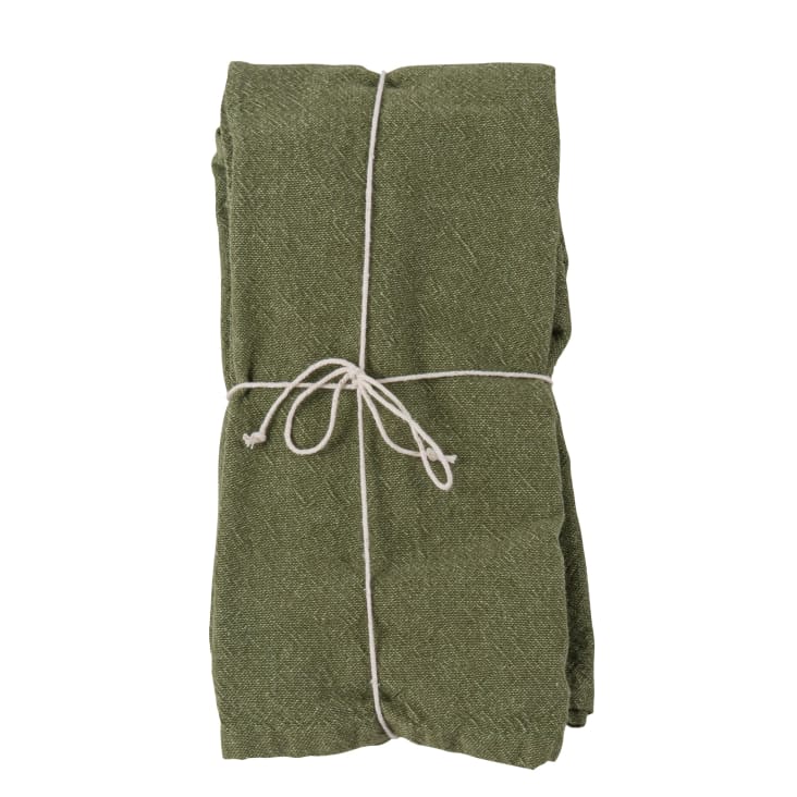 4er Set Blockdruck Servietten Mit Paisley-Muster – 100% Baumwolle, 18x18 Cm, Handbedruckt Aus Indien!