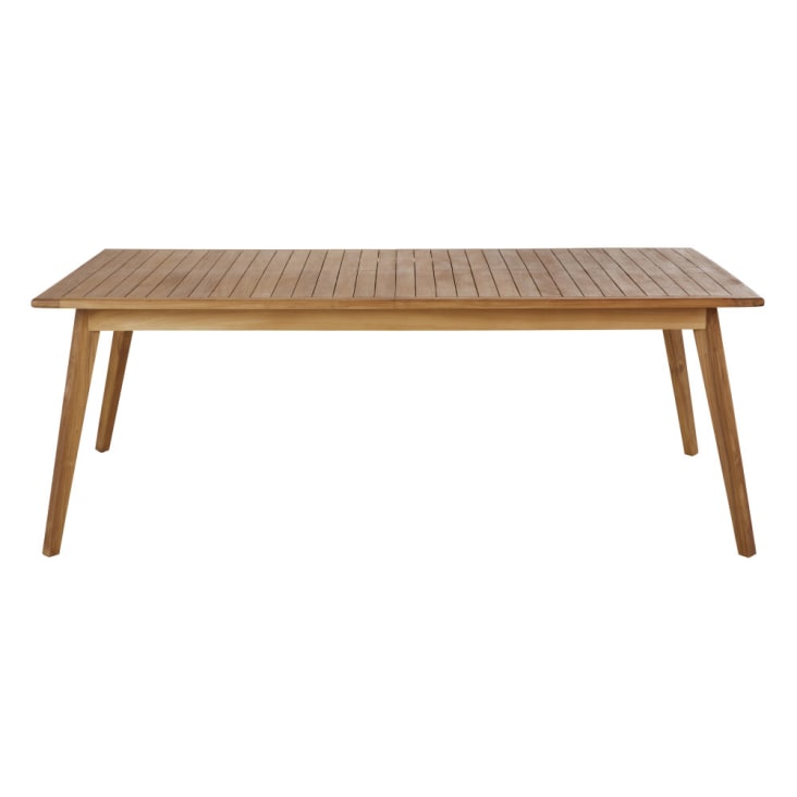 Ausziehbarer Gartentisch aus Teakholz, 8/12 Personen, L200/260cm