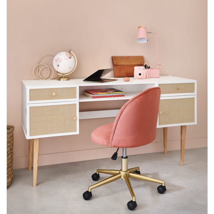 Grey rose gold desk 2025
