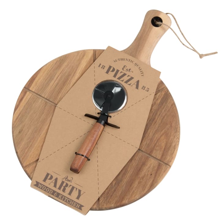 Boska Planche à Pizza Friends M - Plateau En Bois Pour Service Et Découpe