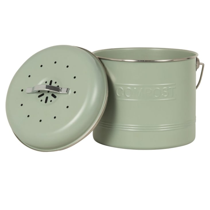 Seau à Vifs Vintage ROCKET MINNOW BUCKET - Métal Vert - Torpille - Fabriqué Aux USA