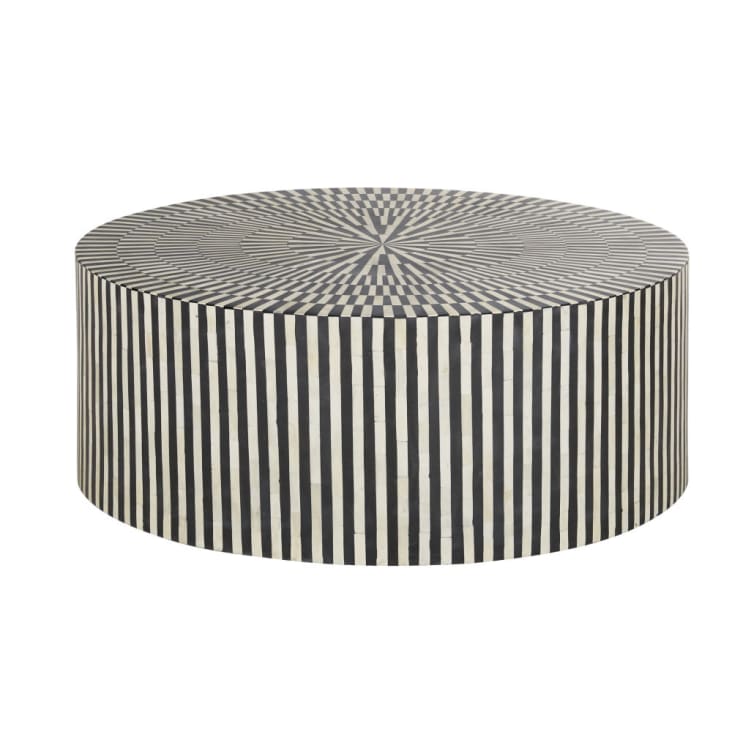 Lot De Bocaux En Céramique Jonathan Adler – Rayures Noires Et Blanches – Fait Main