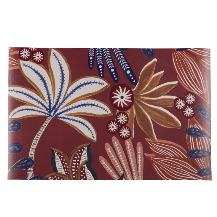 Tovaglietta in vinile con motivi esotici terracotta 30x45 cm Donya