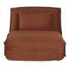 1-Sitzer-Sofa Clic-Clac mit orangebraunem Kordsamtbezug