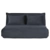 2-Sitzer-Sofa Clic-Clac mit grauem Kordsamtbezug