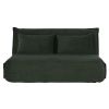 2-Sitzer-Sofa Clic-Clac mit grünem Kordsamtbezug