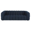 3/4-Sitzer-Sofa mit Bezug aus nachtblauem Bouclé-Stoff
