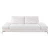 3/4-Sitzer Sofa mit Textil mit Beschichtung, weiß