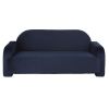3-Sitzer-Sofa für gewerbliche Nutzung, nachtblau Samt