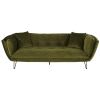 3-Sitzer-Sofa mit Bezug aus moosgrünem Samt