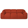 3-Sitzer-Sofa, stoff mit 3D-Maschenmuster, rostfarben