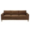 4-Sitzer-Sofa mit Bezug aus braunem Rippsamt