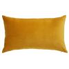 Almofada em veludo amarelo-mostarda 30x50