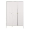 Armario ropero blanco de 3 puertas