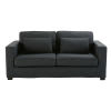Ausziehbares 2/3-Sitzer-Sofa, anthrazitgrau, Matratze 12 cm