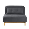 Banquette clic-clac 1 place gris anthracite