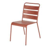 Terracotta metalen stoel