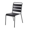 Zwarte metalen stoel