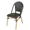 Black Woven Resin Professional Garden Chair H88