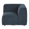 Bracciolo destro per divano componibile blu