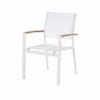 Cadeira de jardim de alumínio branca