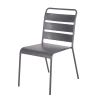 Cadeira em metal cinzento-antracite