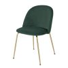 Cadeira em veludo verde