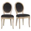 Cadeiras em veludo cinzento-toupeira (x2)