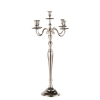 Portacandele Alto Candelabro Argento A 5 Braccia - Portacandele Metallico Alto 60 Cm Per Decorazione Elegante Candele Per Candelabri Argento - Foto 8
