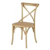 Chaise bistrot en bois de hêtre et bambou