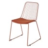 Chaise en acier terracotta