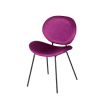 Chaise en velours violet