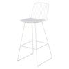 Chaise pour îlot central en métal blanc H65