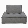 Chauffeuse per divano componibile grigio carbone