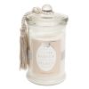 CLASSIQUE white amber scented glass candle H 15cm