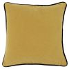 Coussin jaune ocre et noir 40x40