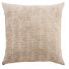 Coussin tissé jacquard beige 44x44