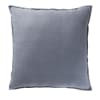 Cuscino in lino lavato blu 60x60 cm