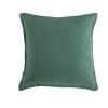 Cuscino in lino lavato verde basilico 45x45 cm
