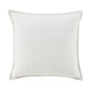 Cuscino in poliestere riciclato bianco effetto ciniglia 45x45 cm
