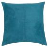 Cuscino in suédine blu di Sassonia 40x40 cm