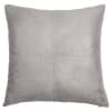 Cuscino in suédine grigio 60x60 cm
