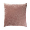 Cuscino in velluto effetto invecchiato rosa antico 60x60 cm