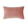 Cuscino in velluto rosa antico 30x50 cm