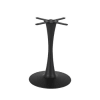 Gamba per tavolo professionale in metallo nero opaco alt. 73 cm