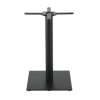 Pied de table professionnel carré en métal noir H73