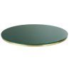 Tablero de mesa profesional de cristal verde para 2/4 personas D.70