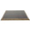 Tischplatte für die gewerbliche Nutzung für 2/4 Personen aus Ulmenholz und Metall L70