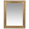 Espelho de madeira de paulownia dourado 70x90
