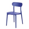 Cadeira em polipropileno azul